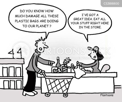 Plastic Bag Cartoons and Comics funny pictures from CartoonStock