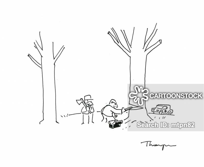 Tree Surgery Cartoons and Comics funny pictures from CartoonStock