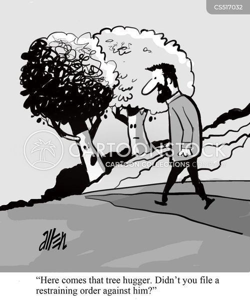 Tree Hugger Cartoons and Comics funny pictures from CartoonStock
