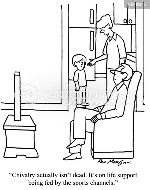 Chivalry Cartoons and Comics - funny pictures from CartoonStock
