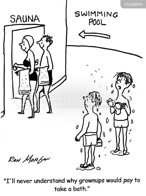 Sauna Cartoons and Comics funny pictures from CartoonStock
