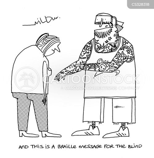 Braille Cartoons and Comics funny pictures from CartoonStock
