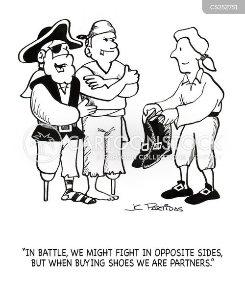 Pirate Boots Cartoons and Comics funny pictures from CartoonStock