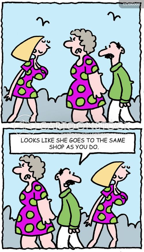 Matching Outfits Cartoons and Comics funny pictures from CartoonStock