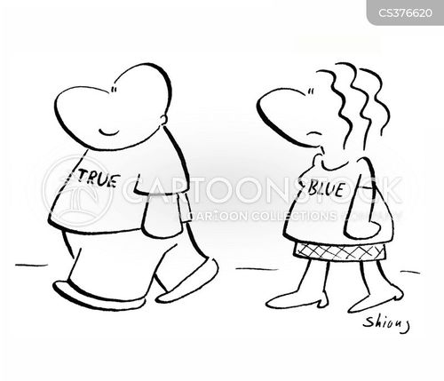True Blue Cartoons and Comics funny pictures from CartoonStock