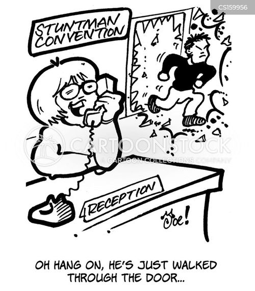 Stuntman Cartoons and Comics funny pictures from CartoonStock