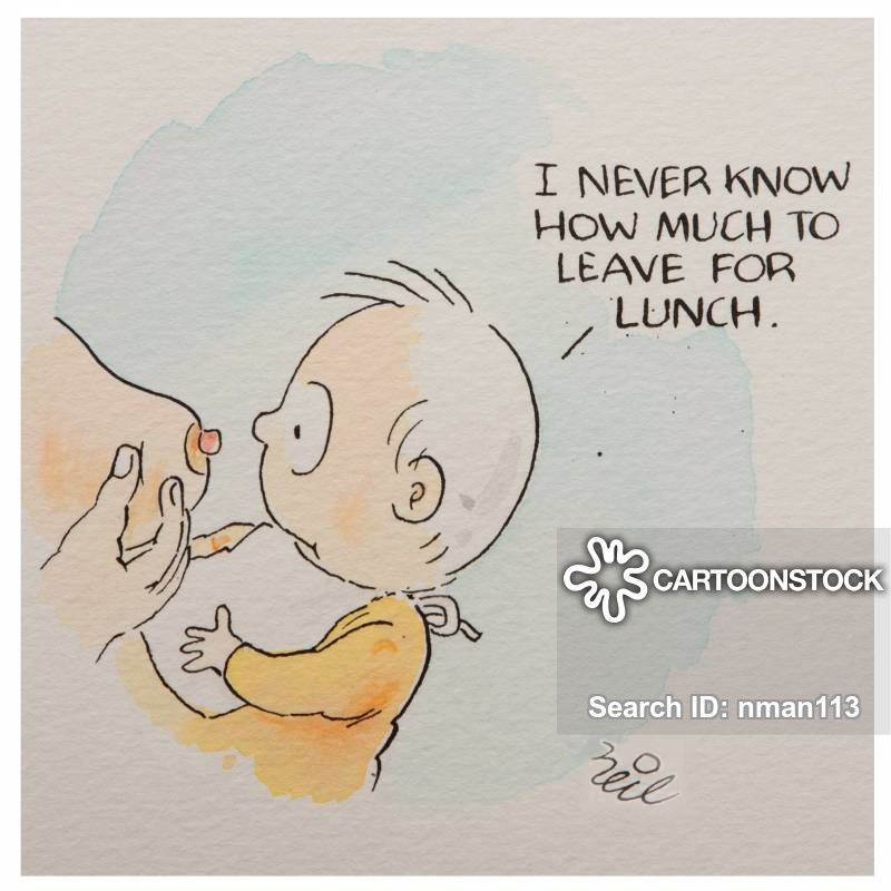 Breastfeeding Cartoons and Comics funny pictures from CartoonStock