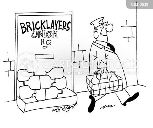 Bricklayers Union Cartoons and Comics funny pictures from CartoonStock