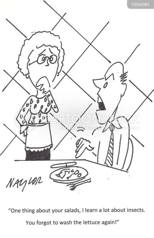 Salad Leaves Cartoons And Comics Funny Pictures From CartoonStock