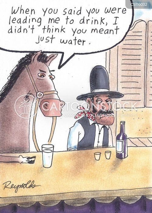 You Can Lead A Horse To Water But You Can't Make It Drink Cartoons and ...