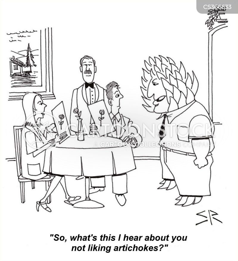 Artichokes Cartoons and Comics funny pictures from CartoonStock
