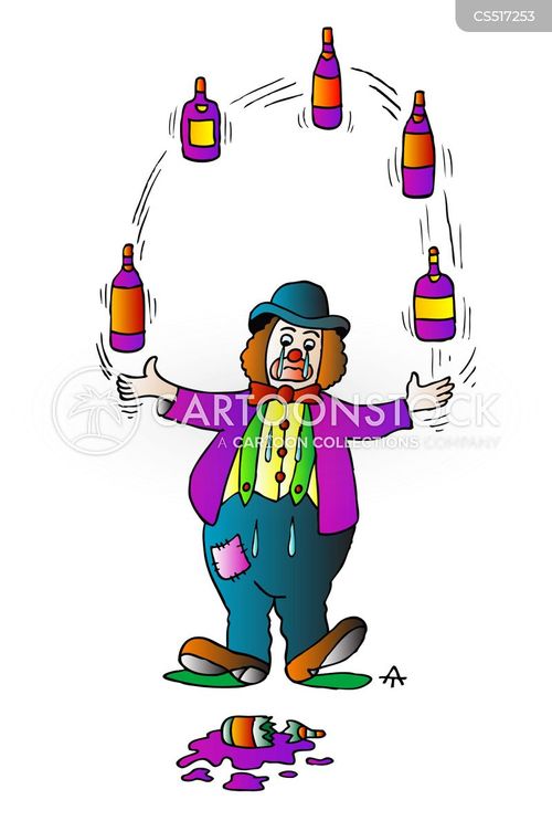 Clown Juggling Chainsaws