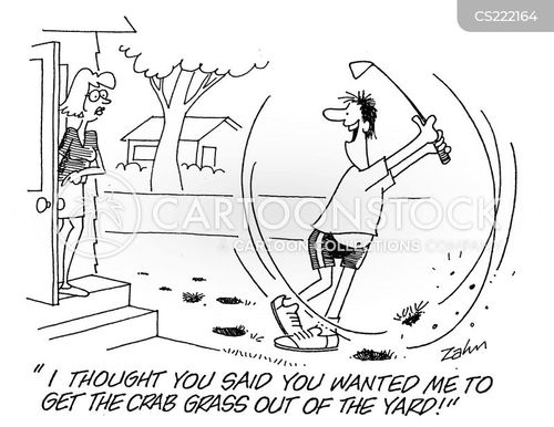 Crab Grass Cartoons and Comics funny pictures from CartoonStock