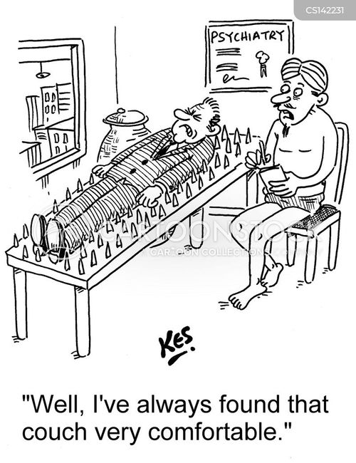 Beds Of Nails Cartoons and Comics funny pictures from CartoonStock
