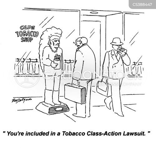 Tabacco Lawsuit Cartoons and Comics