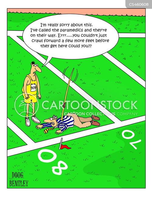 Javelin Throws Cartoons and Comics funny pictures from CartoonStock