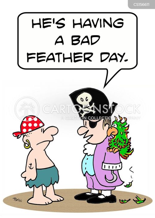 Decorative Feather Cartoons and Comics - funny pictures from CartoonStock