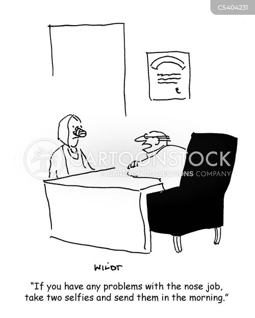 Nose Job Cartoons and Comics funny pictures from CartoonStock