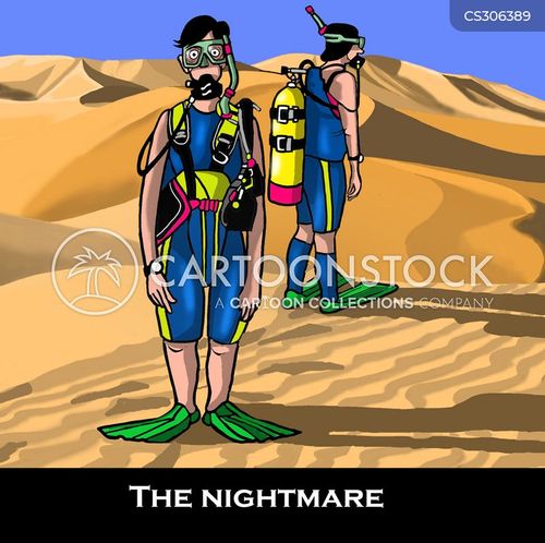 Diver's Nightmare Cartoons and Comics - funny pictures from CartoonStock