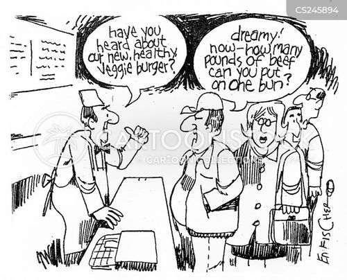 Veggie Burgers Cartoons and Comics funny pictures from CartoonStock