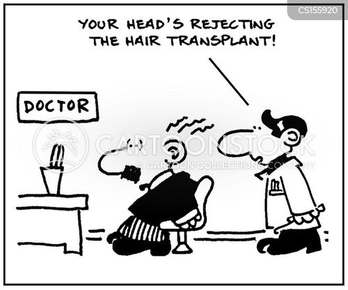 Hair Transplants Cartoons and Comics funny pictures from CartoonStock