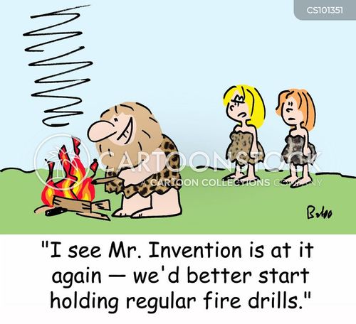 Neanderthal Concern Cartoons and Comics - funny pictures from CartoonStock