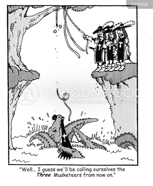 Three Musketeers Cartoons and Comics funny pictures from CartoonStock