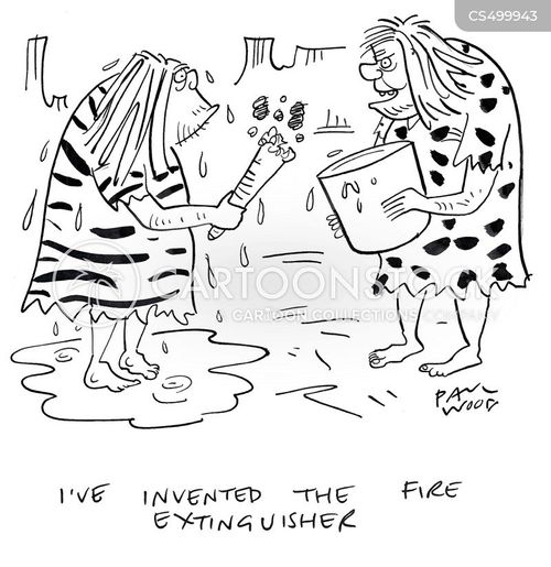 Fire Extinguisher Cartoons and Comics funny pictures from CartoonStock