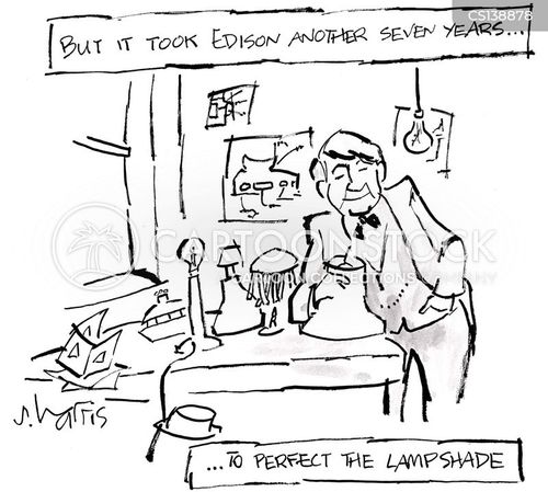 Lampshade Cartoons and Comics funny pictures from CartoonStock