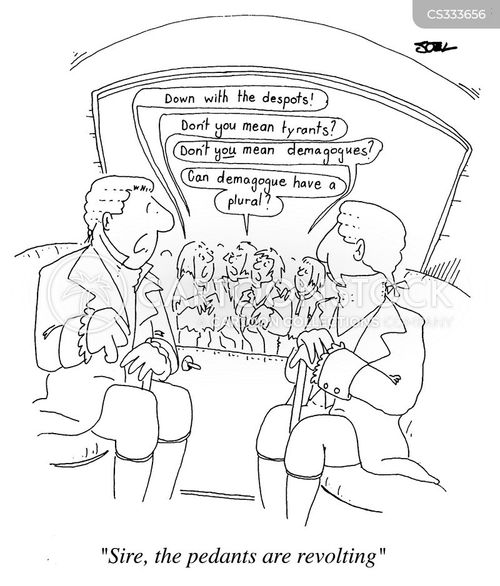 Pedantry Cartoons and Comics funny pictures from CartoonStock