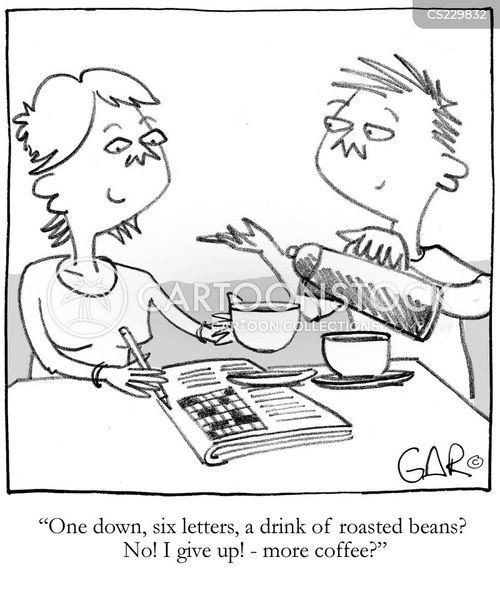 Crossword Clue Cartoons And Comics Funny Pictures From CartoonStock