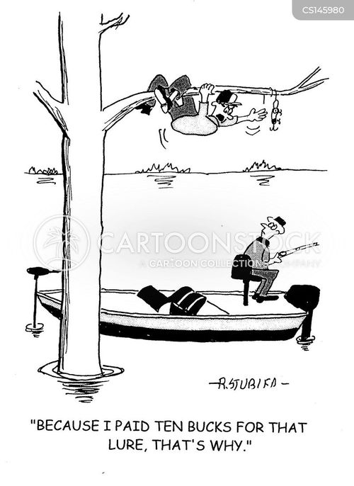 Fishing Lure Cartoons and Comics - funny pictures from CartoonStock