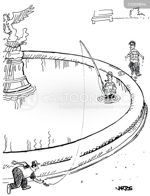 Fountain In The Park Cartoons and Comics - funny pictures from CartoonStock