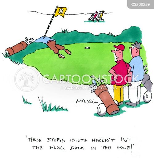 Golf Flags Cartoons and Comics funny pictures from CartoonStock