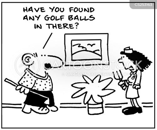 Golf Ball Trajectory Cartoons and Comics funny pictures from CartoonStock