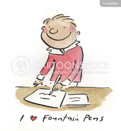Fountain Pens Cartoons and Comics funny pictures from CartoonStock
