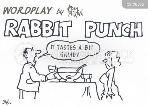 Rabbit Punch Cartoons and Comics funny pictures from CartoonStock