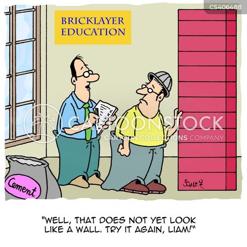 Bricklayer Cartoons and Comics funny pictures from CartoonStock