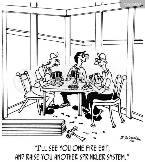 Fire Sprinkler Cartoons and Comics funny pictures from CartoonStock