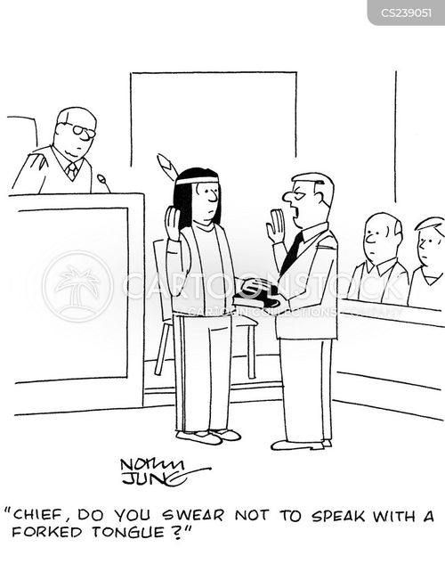 Forked Tongues Cartoons and Comics funny pictures from CartoonStock