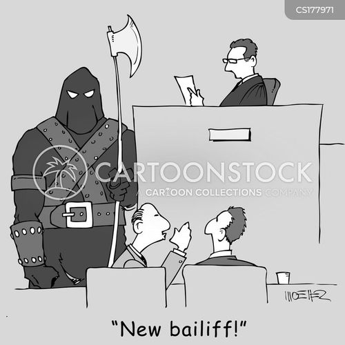 Bailiff Cartoons and Comics funny pictures from CartoonStock
