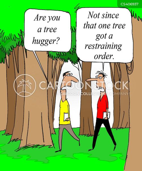 Tree Hugger Cartoons and Comics funny pictures from CartoonStock