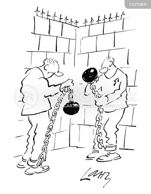 Ball And Chains Cartoons and Comics funny pictures from CartoonStock