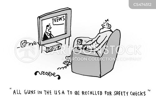 Gun Safety Cartoons and Comics funny pictures from CartoonStock
