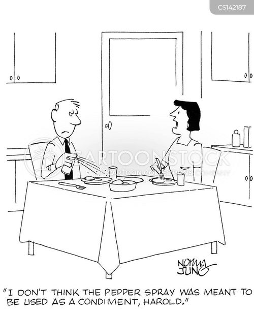 Pepper Sprays Cartoons and Comics funny pictures from CartoonStock