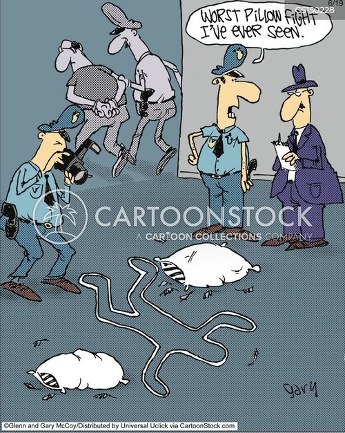 Pillow Fight Cartoons and Comics funny pictures from CartoonStock