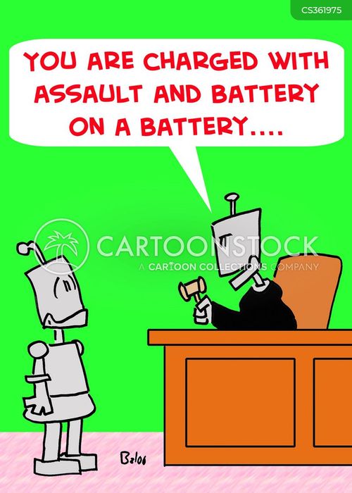 Assult And Battery Cartoons and Comics funny pictures from CartoonStock