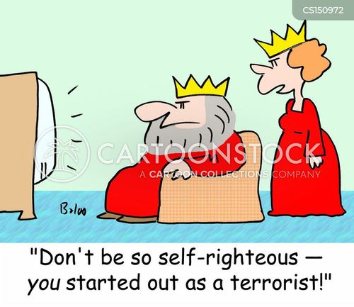 Self-righteous Cartoons and Comics - funny pictures from CartoonStock