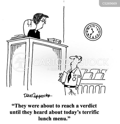 Reached A Verdict Cartoons and Comics - funny pictures from CartoonStock