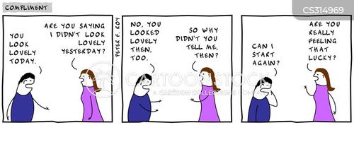 High-end Compliment Cartoons and Comics - funny pictures from CartoonStock
